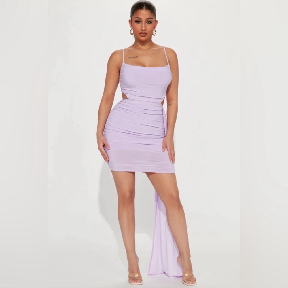 Fashion Nova Chiarra Mini Dress - Lavender - NWT